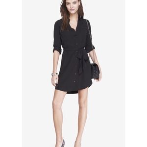 Express Black Portofino Shirt Dress